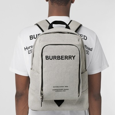 Burberry mens designer discount backpacks