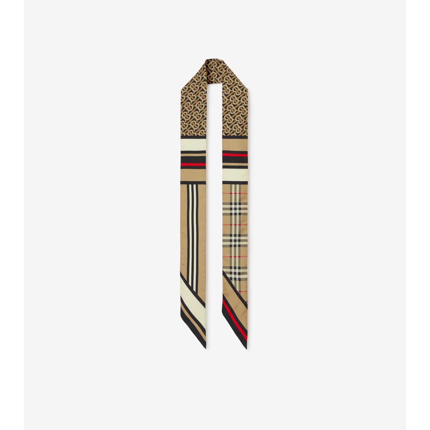 Burberry stripe discount check skinny tie