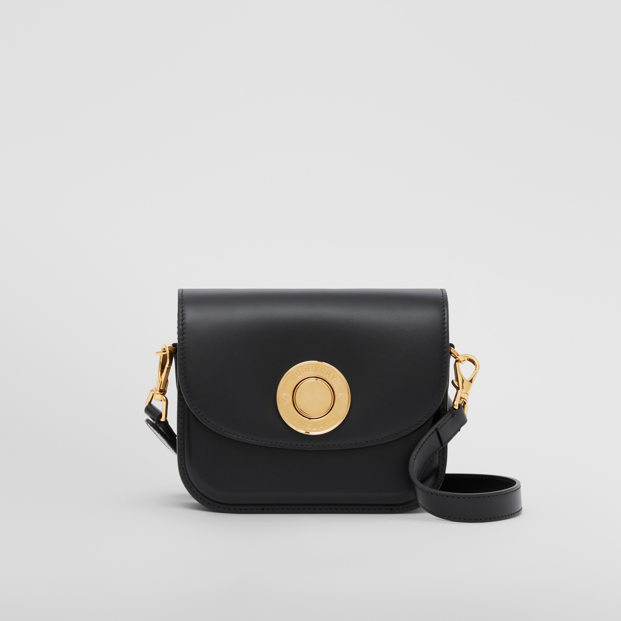 Leather Small Elizabeth Bag in Black - Women | Burberry® Official - 1
