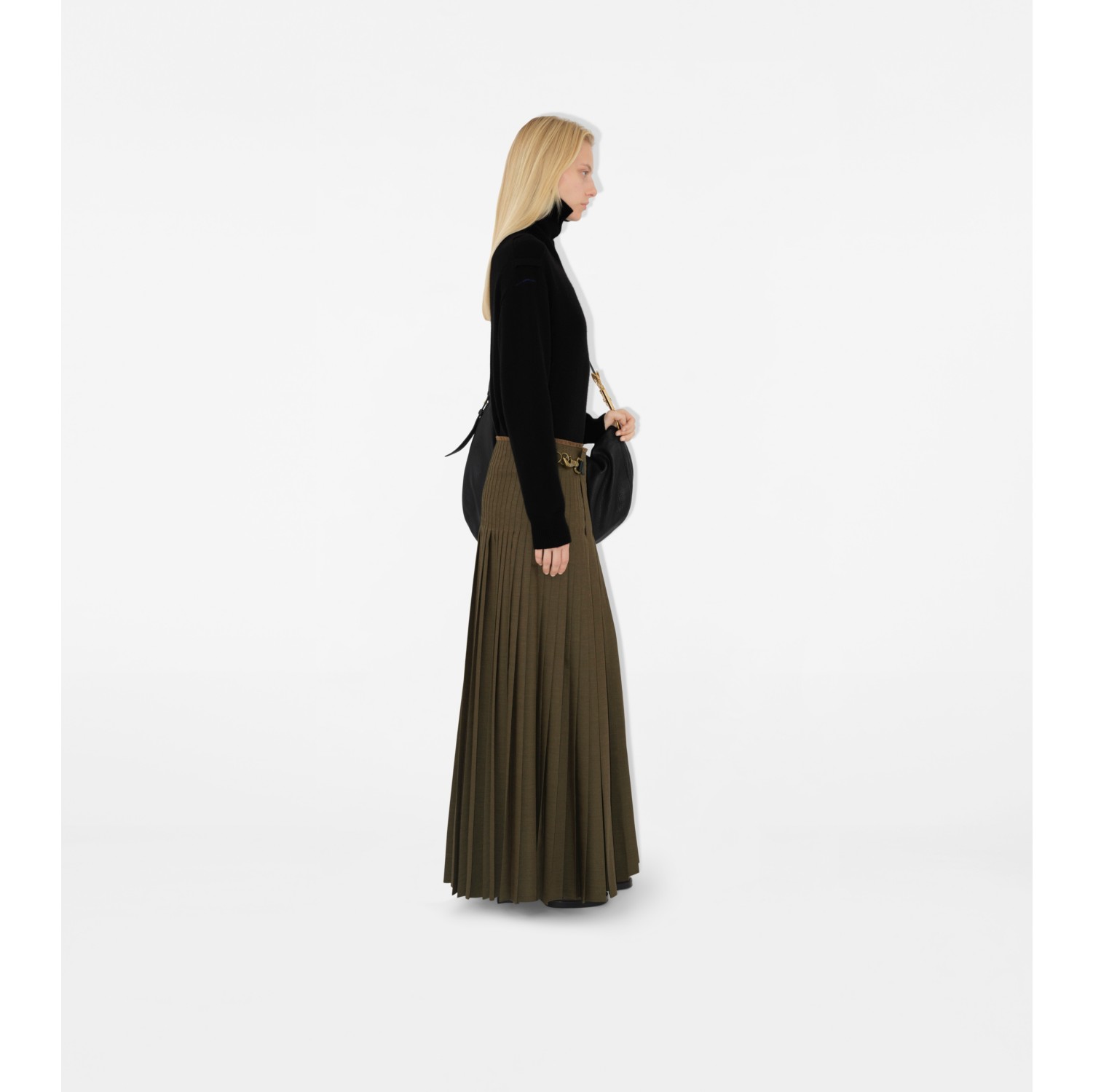 Wool Mohair Maxi Kilt