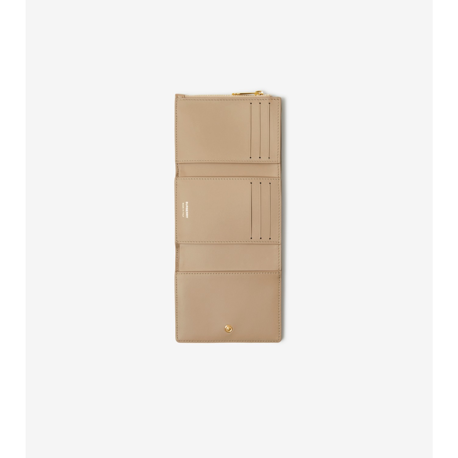 Quilted Leather Lola Continental Wallet in Oat Beige - Women | Burberry®  Official