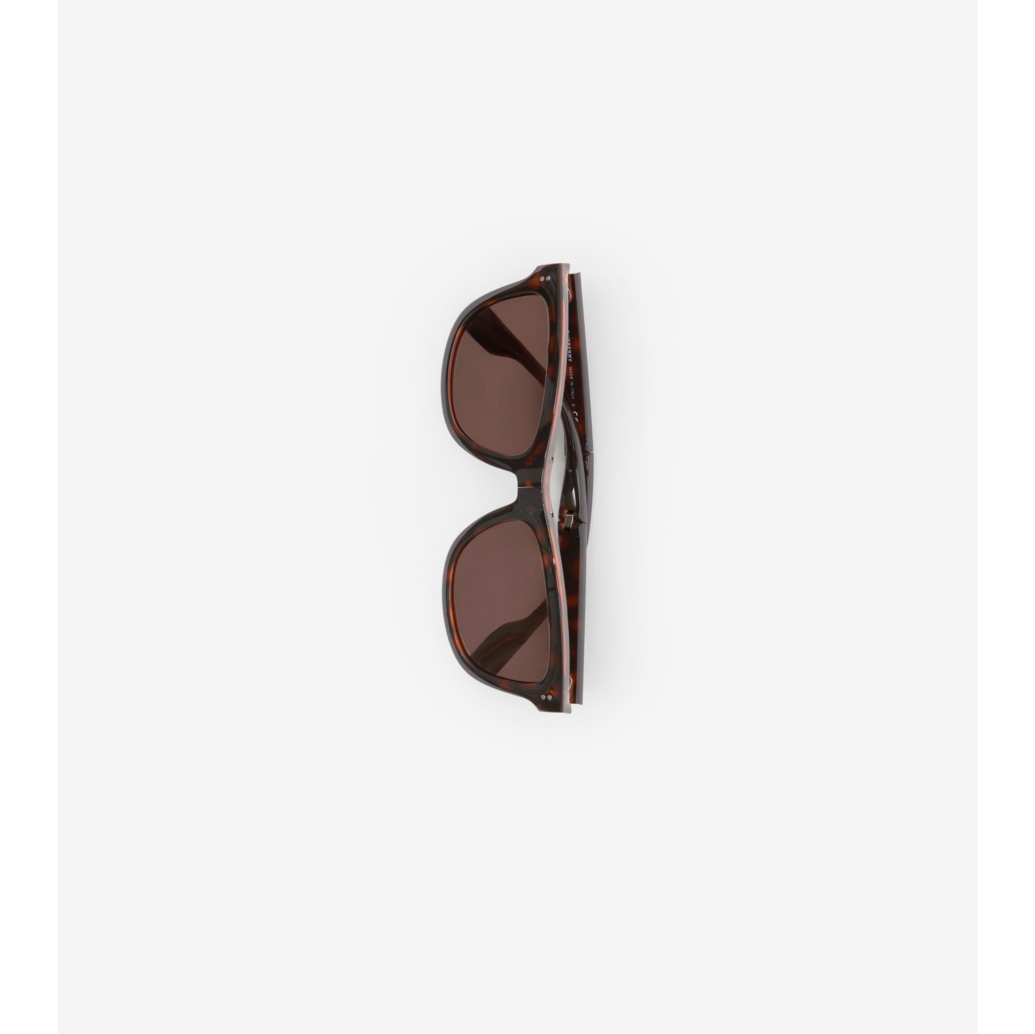 Gafas de sol plegables con montura cuadrada y detalle de logotipo