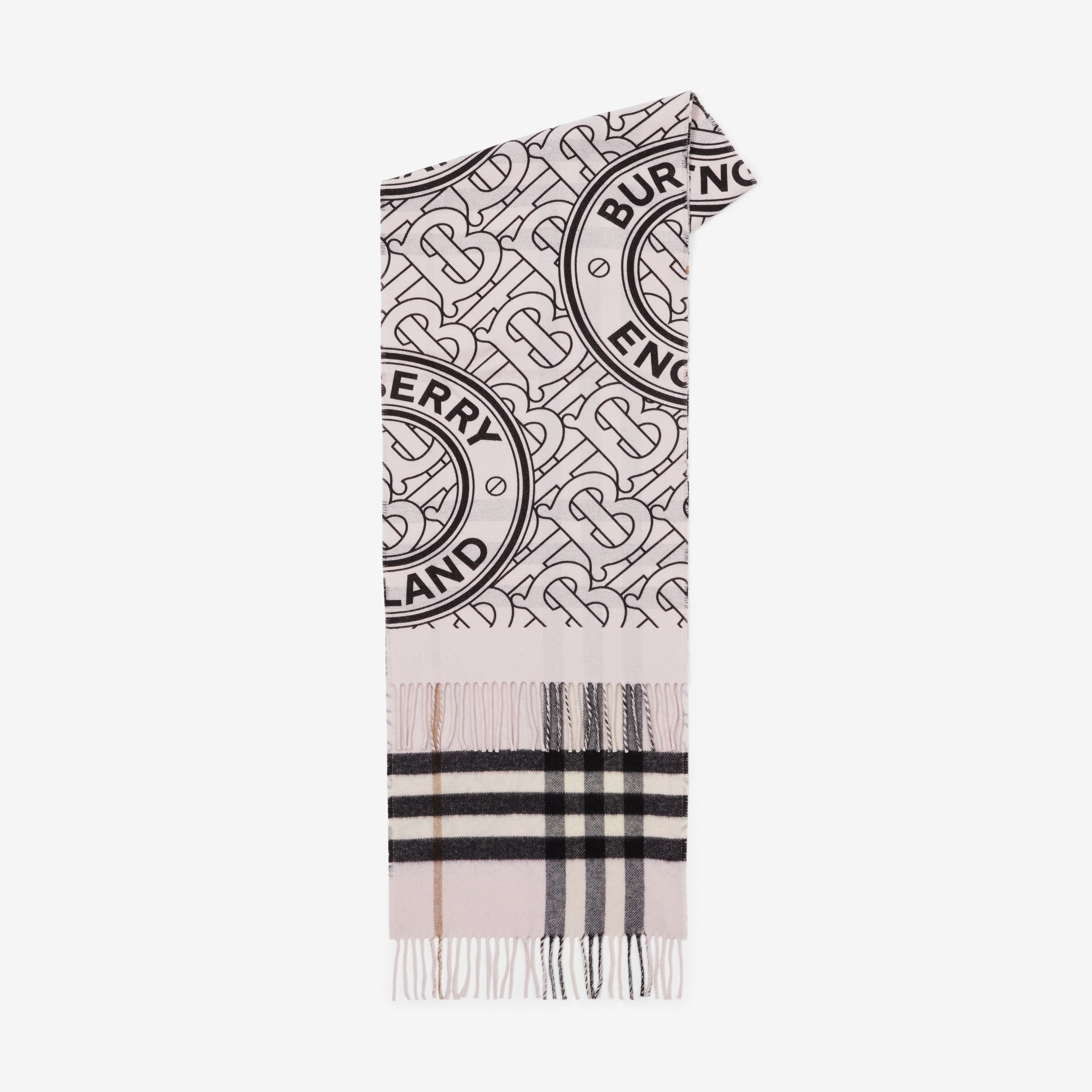 Sciarpa reversibile in cashmere con collage di stampe (Rosa Pallido) | Sito ufficiale Burberry® - 2