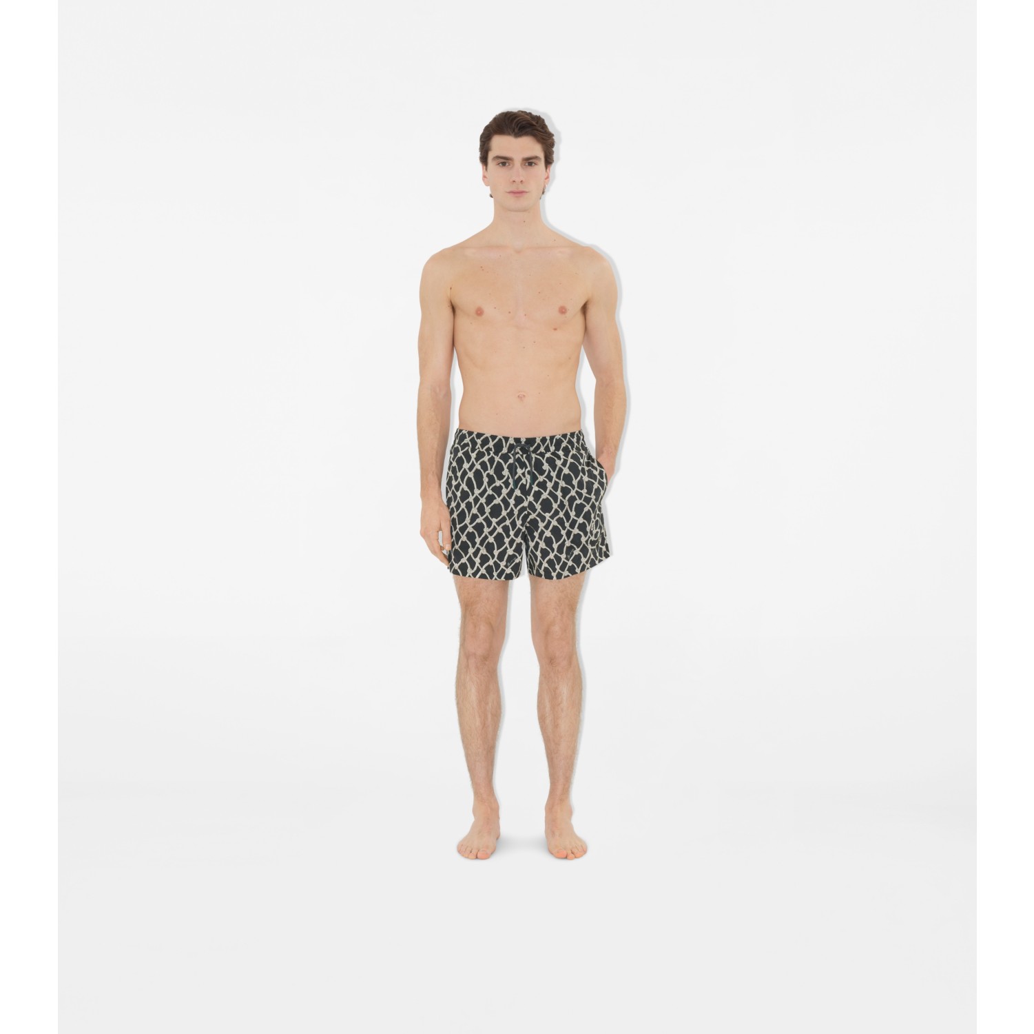 Schwimmshorts mit Knotenmuster