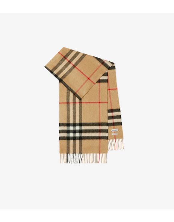 Cachecol de cashmere em Check