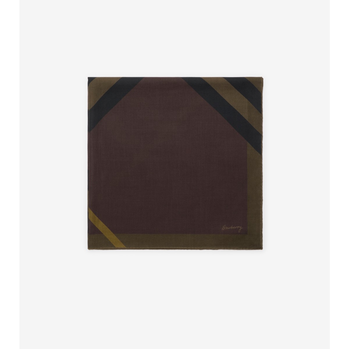  Check Cashmere Silk Scarf