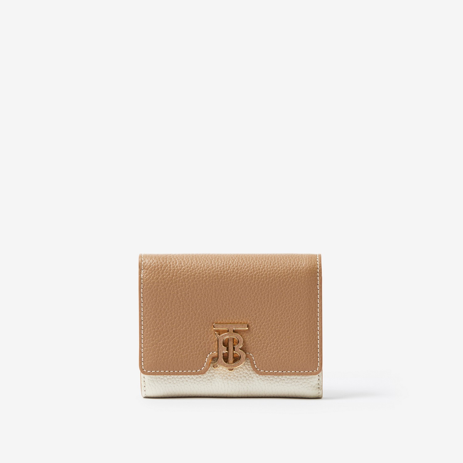 Grainy Leather TB Compact Wallet
