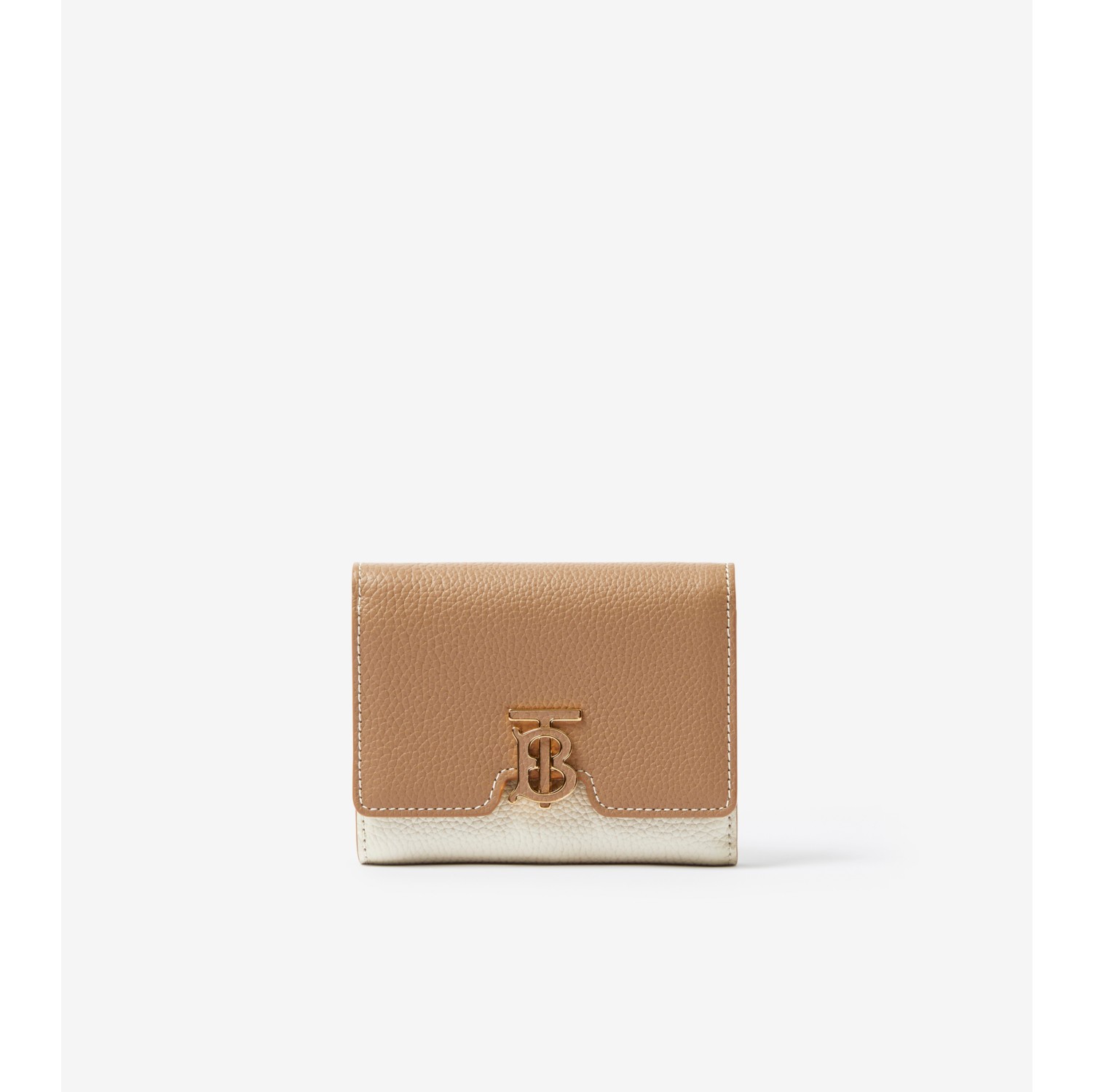 Grainy Leather TB Compact Wallet