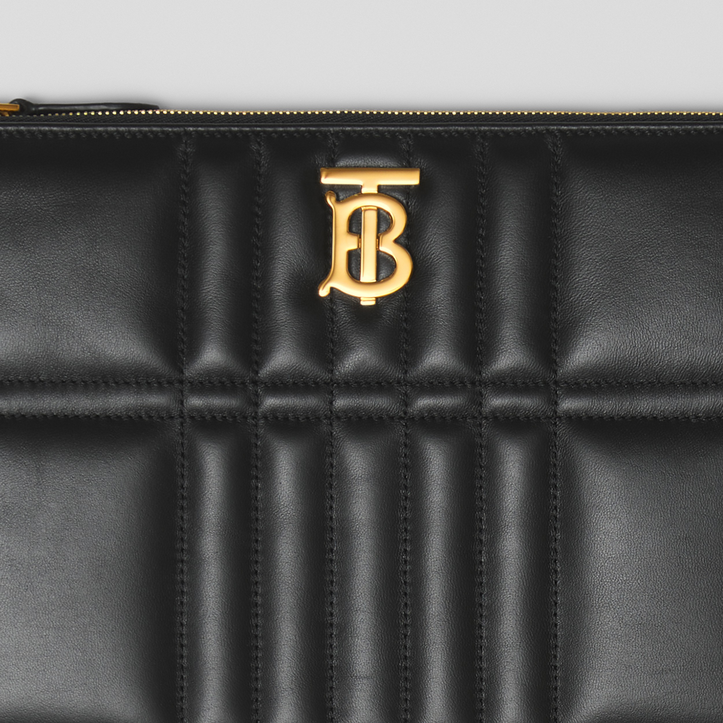 Quilted Lambskin Lola Zip Pouch in Black - Women | Burberry® Official - 2