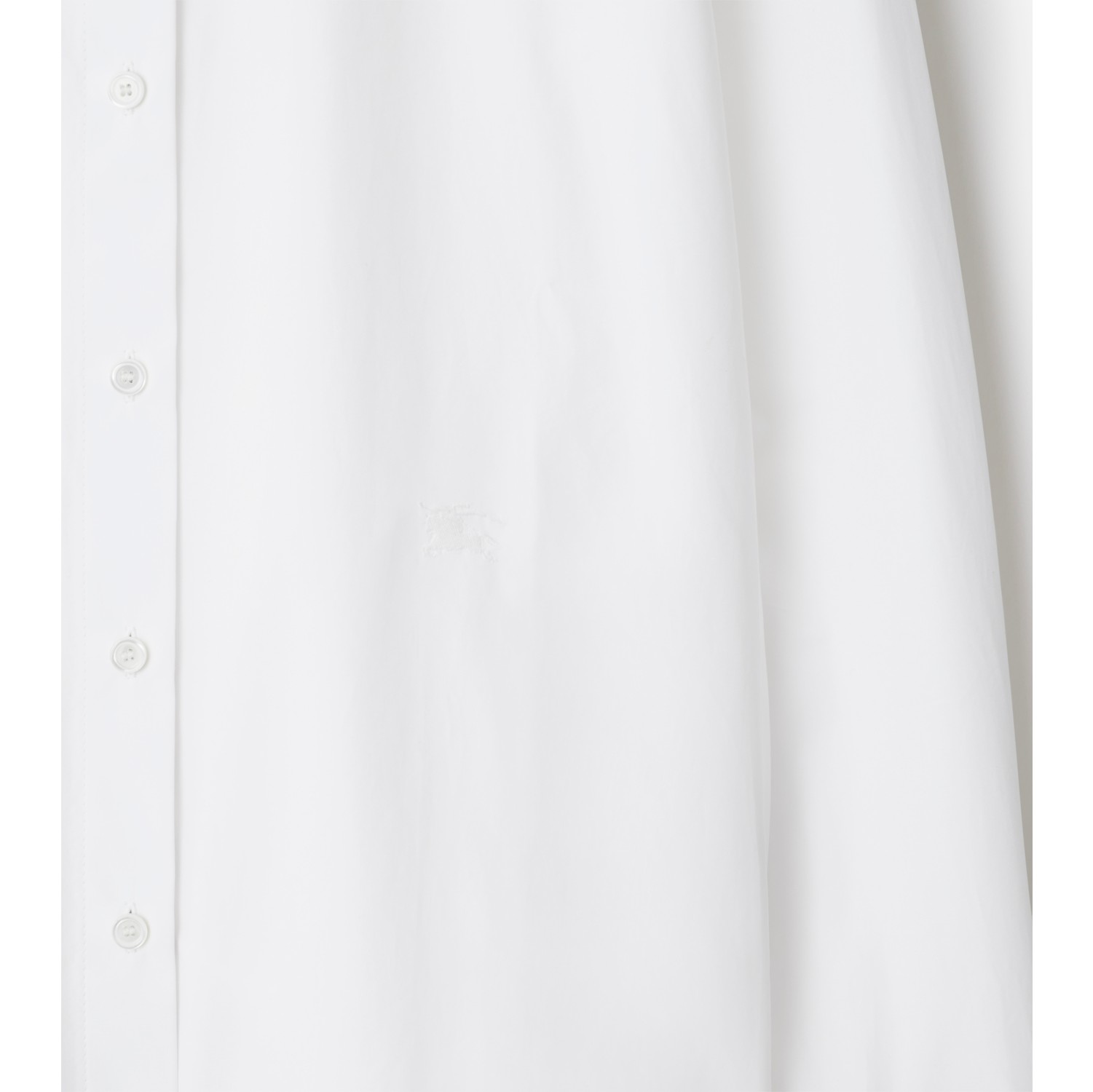 Chemise droite en popeline de coton