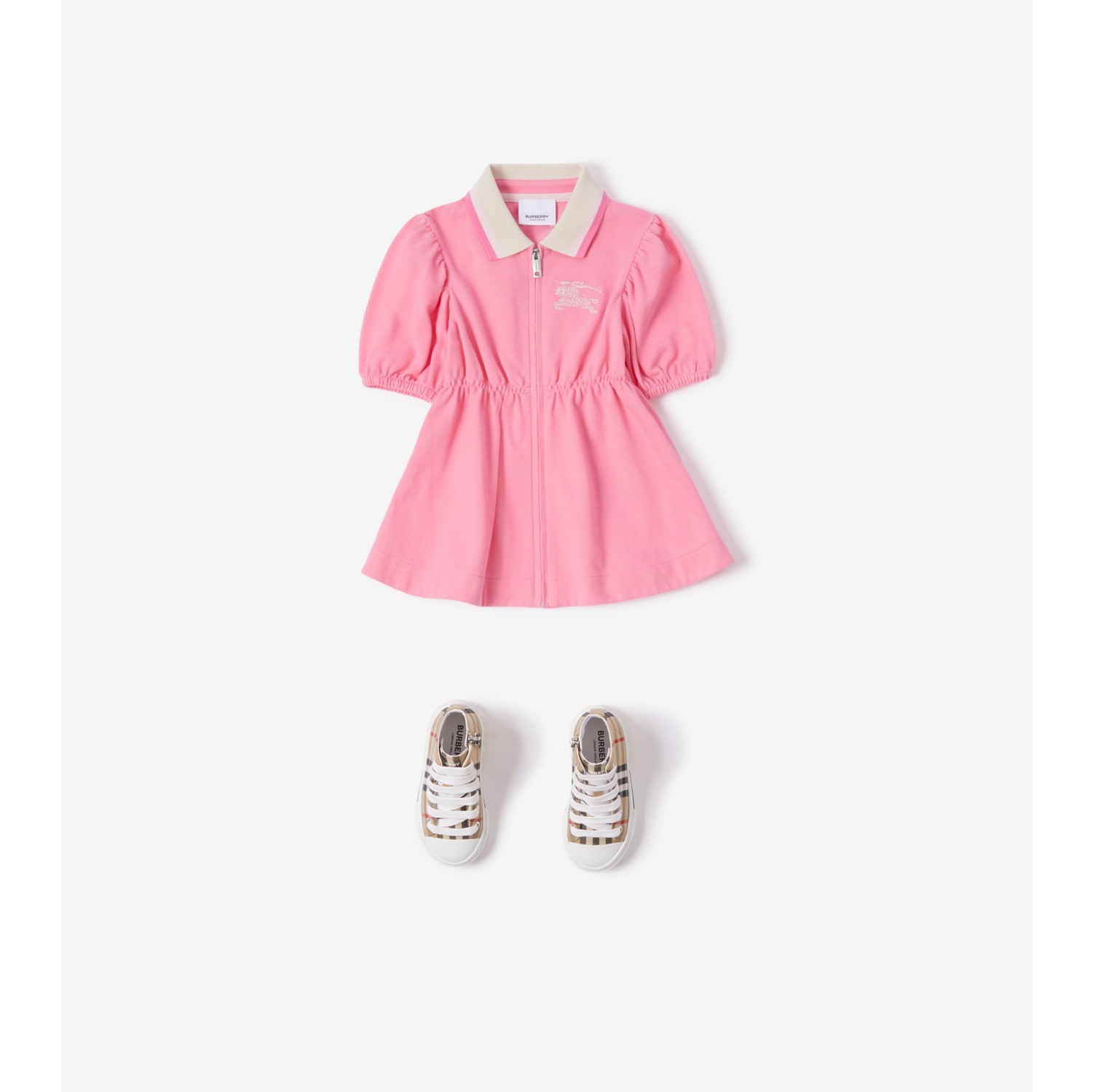 Burberry polo shirt kids hot sale pink