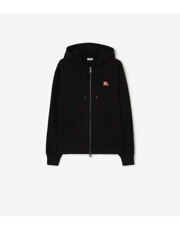 Sudadera con capucha, cremallera y motivo Knight Check