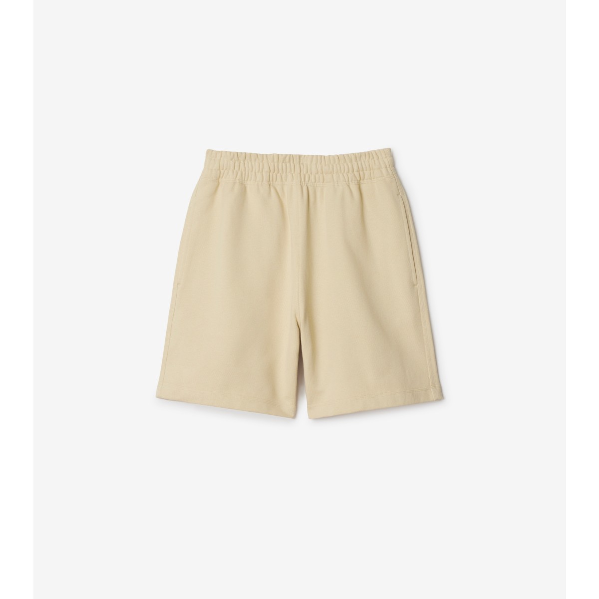 Burberry Relaxed-fit Cotton Shorts With Drawstring Waistband In Nutmeg