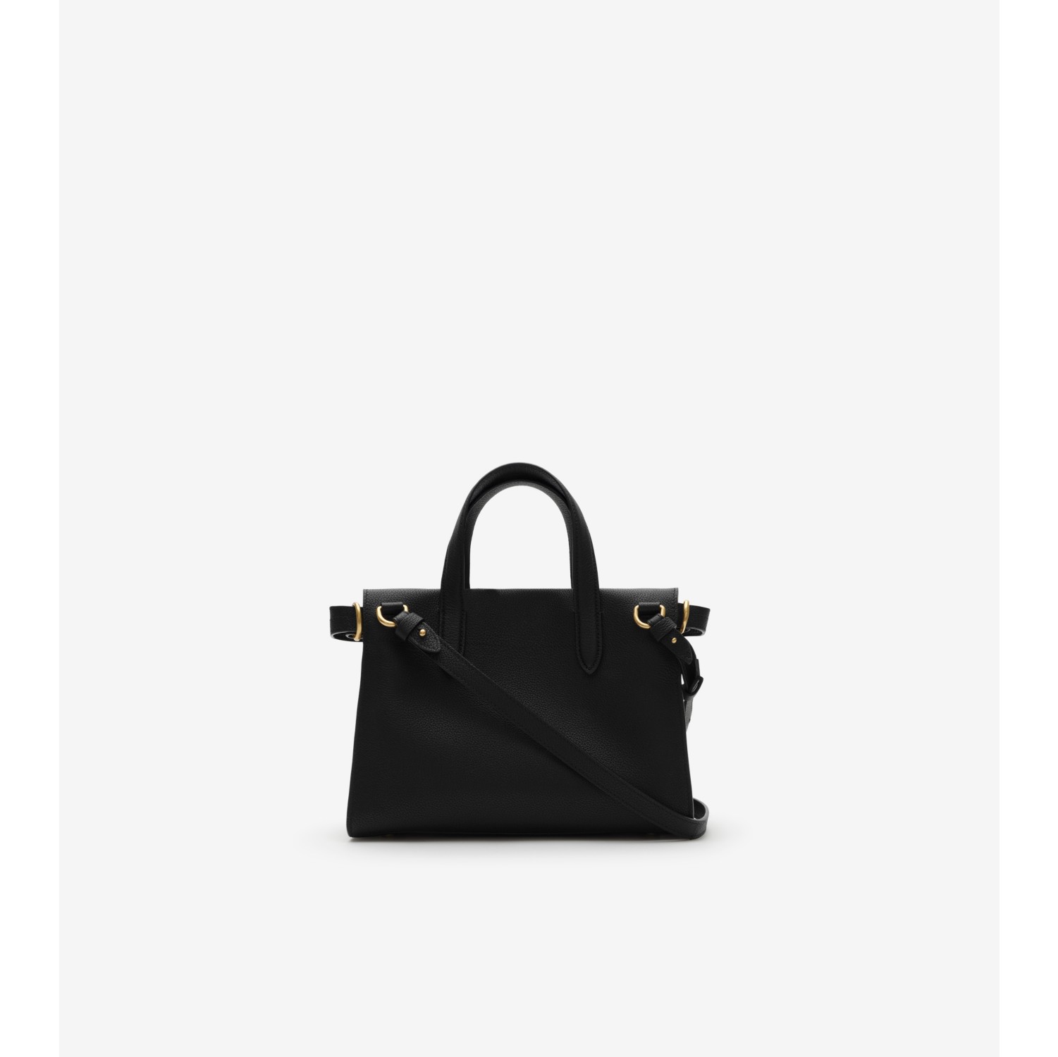 Mini Cotswolds Check Tote in Black - Women, Leather | Burberry