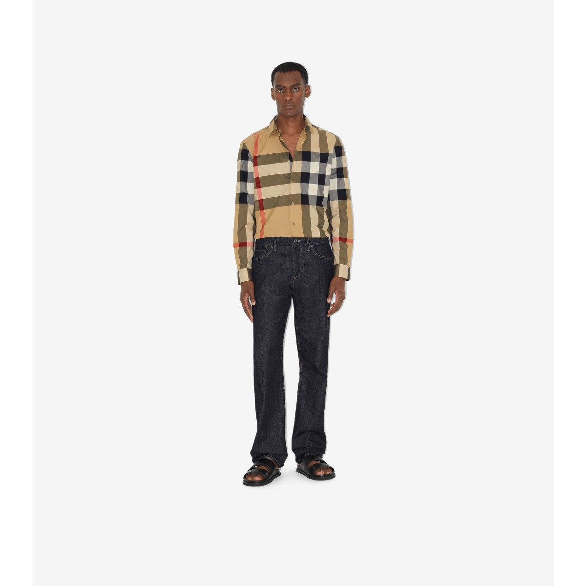  Check Slim Fit Cotton Shirt