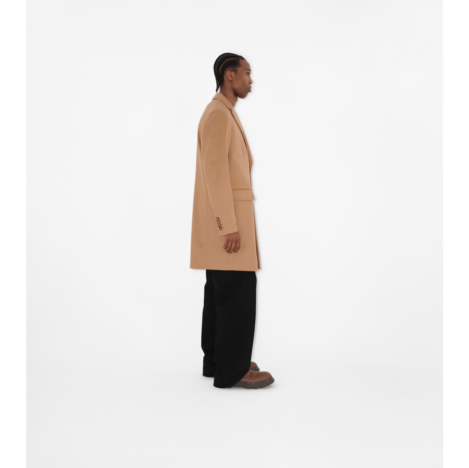 Wool Cashmere Tailored Coat