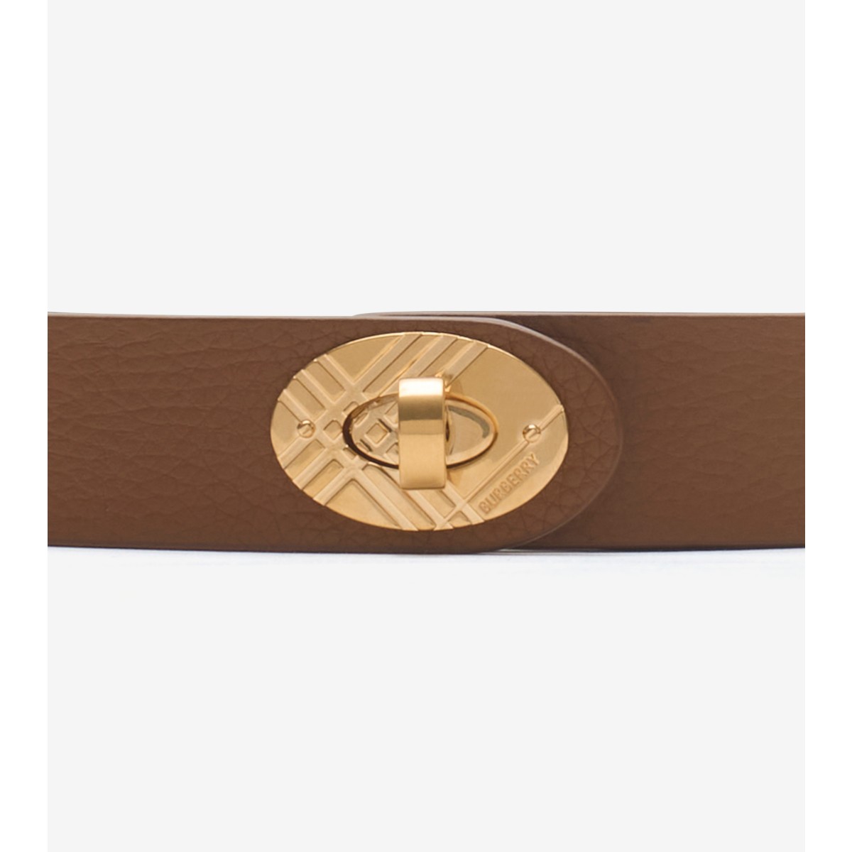  Check Leather Cotswolds Belt