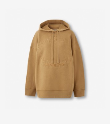 Burberry embroidered shop crest jersey hoodie