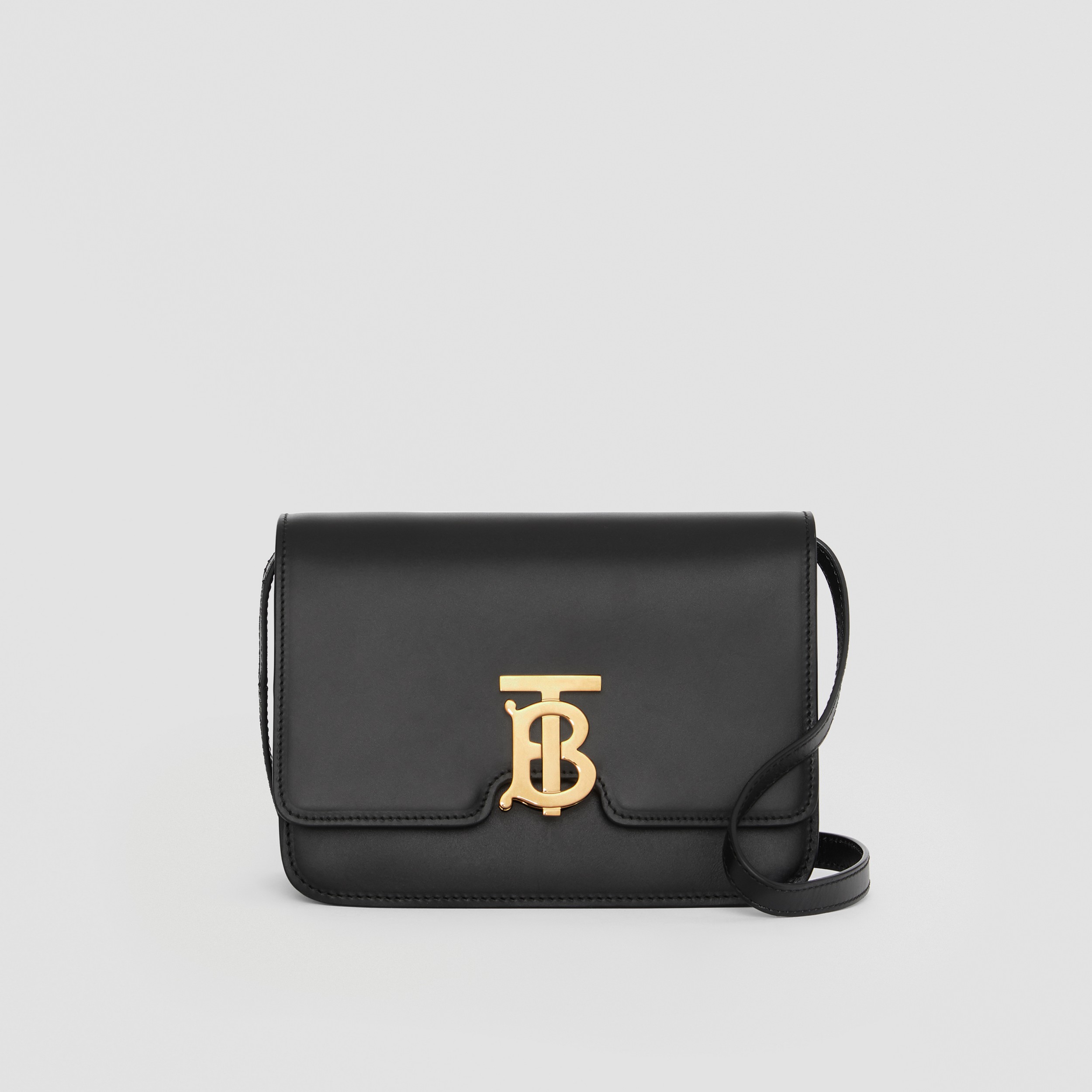 Leather Small TB Bag in Black - Women | Burberry® Official - 1