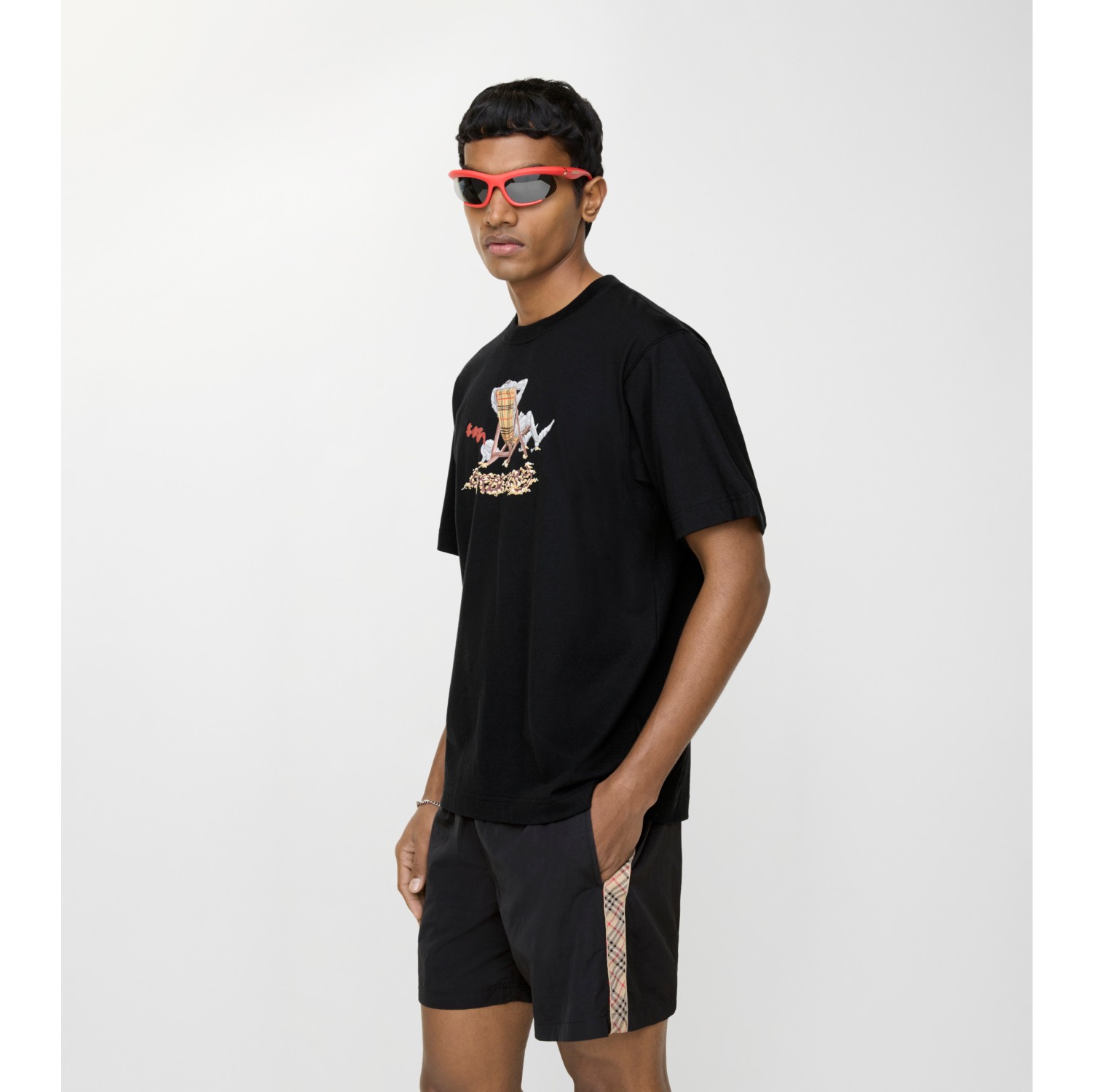 Short de bain avec Check