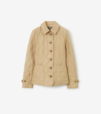 Burberry キルティングジャケット ベージュ Quilted Thermoregulated Fernleigh Jacket in New chino - Women