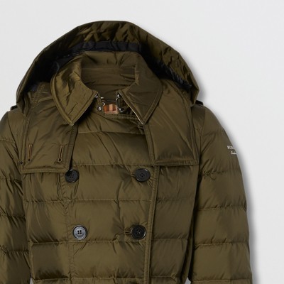 Burberry detachable hood belted puffer coat online