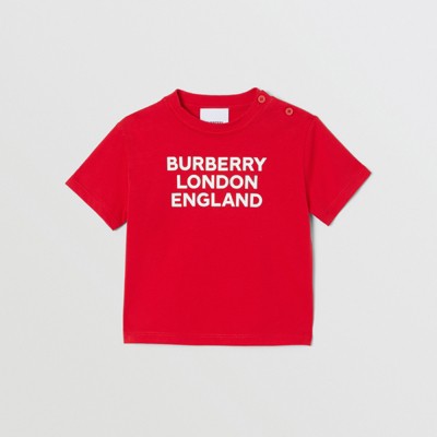 red burberry t shirt