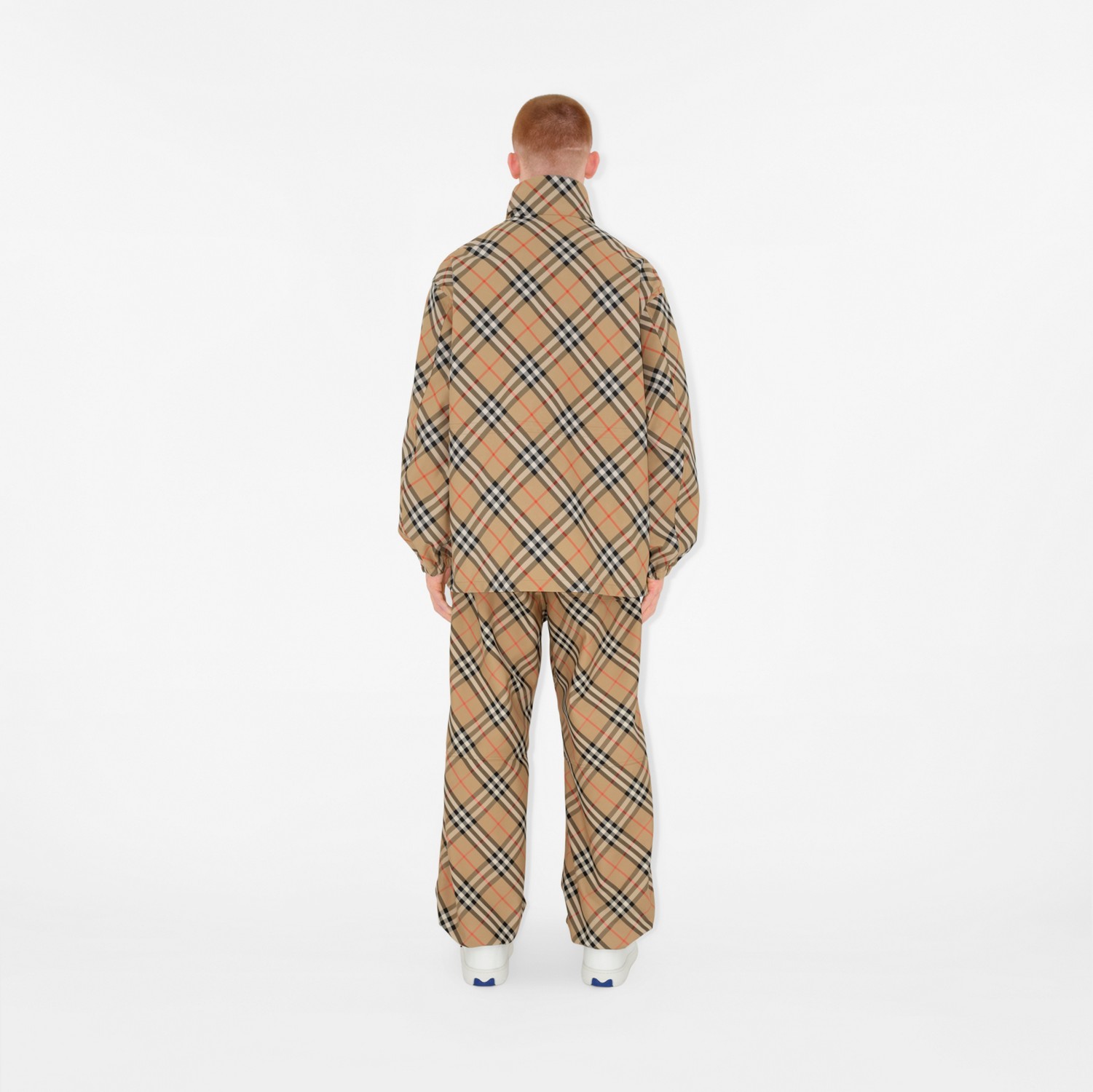 Twill-Jacke in Check