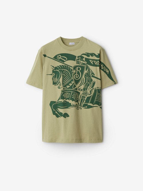 Burberry Ekd Cotton T-shirt In Green