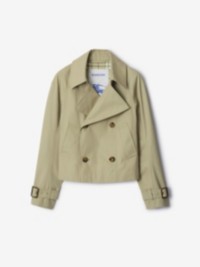 Cotton Blend Trench Jacket in colour Skylark