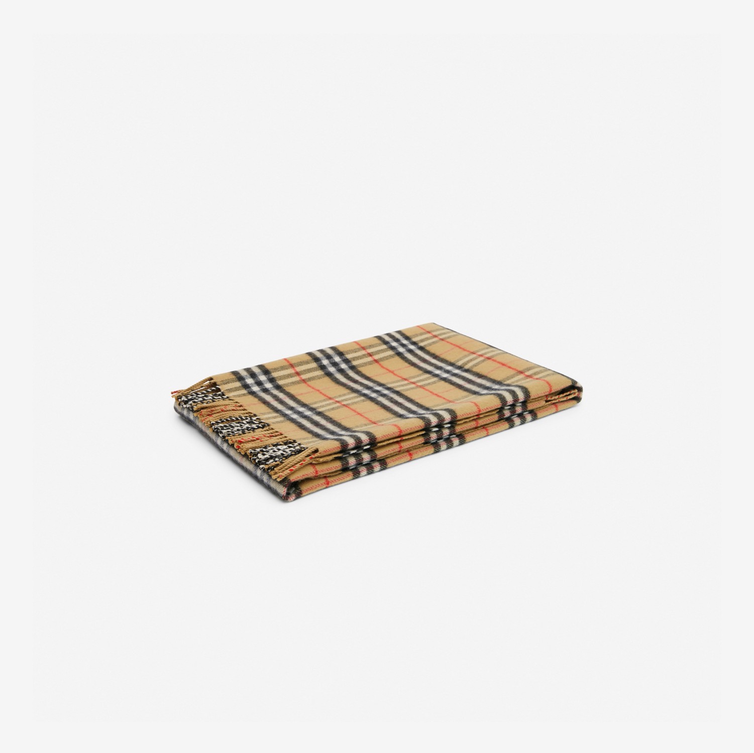 Vintage Check Wool Baby Blanket in Archive Beige - Children | Burberry® Official