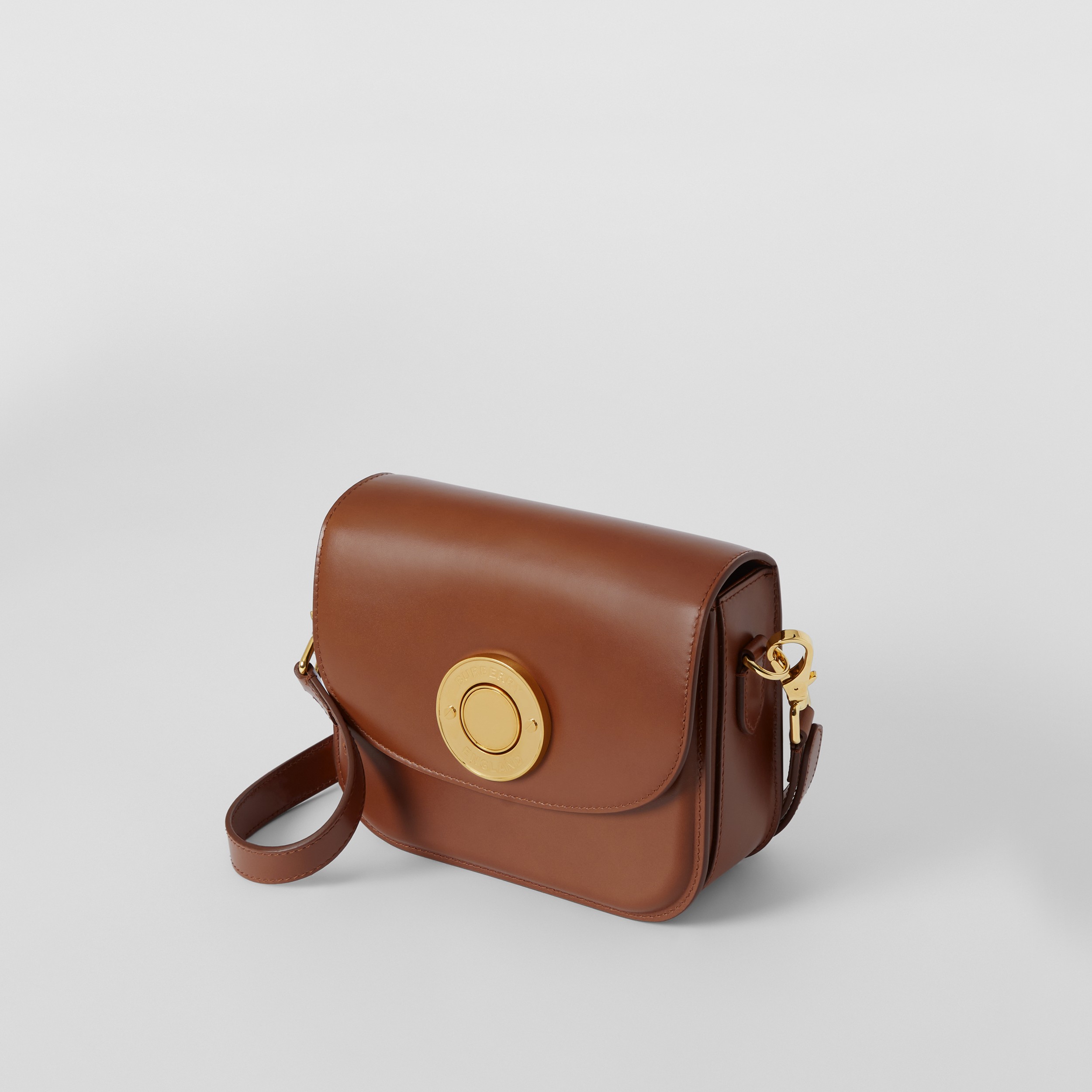 Leather Small Elizabeth Bag in Warm Tan - Women | Burberry® Official - 4