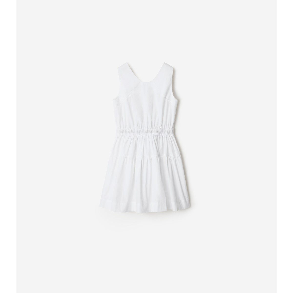 Check Trim Cotton Dress