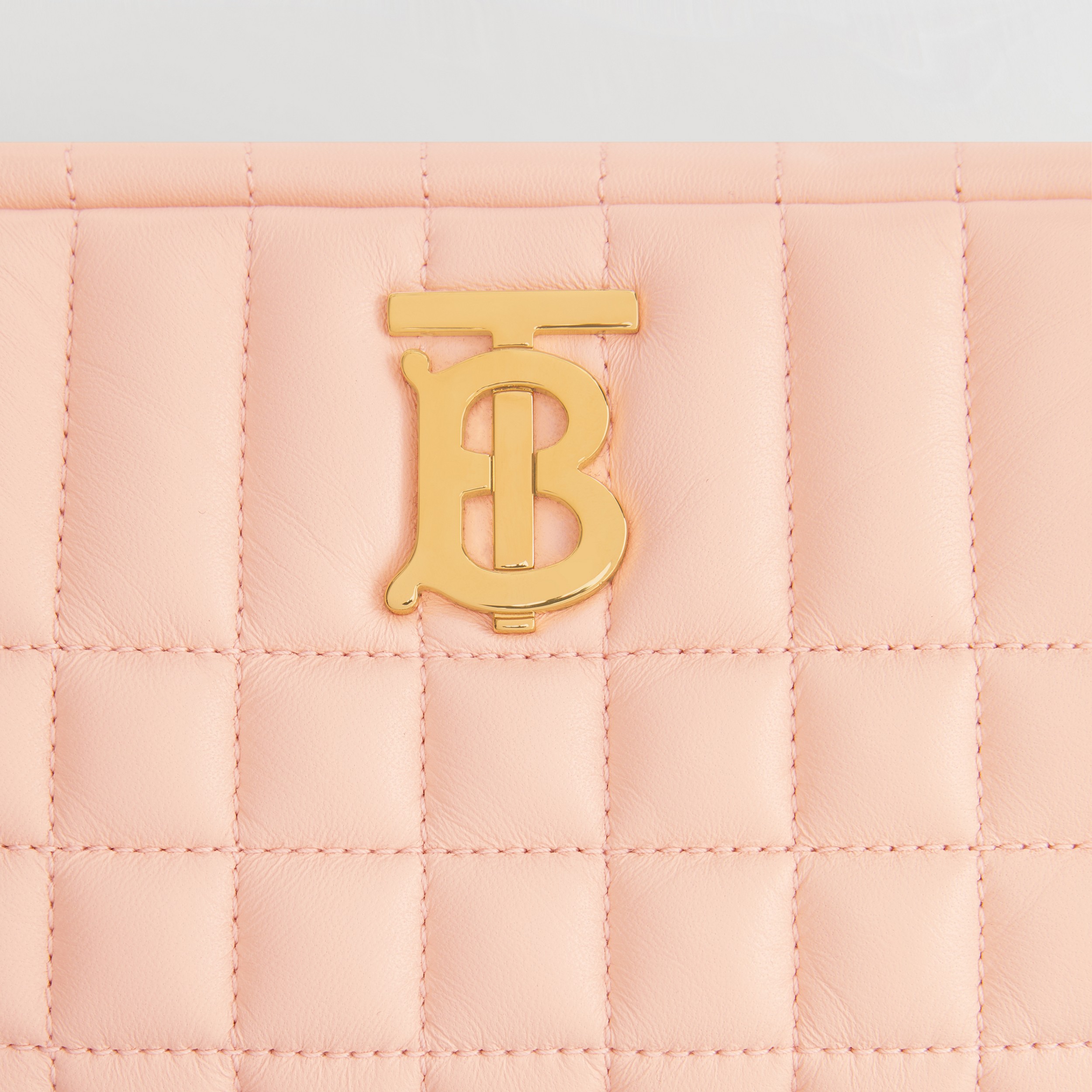Quilted Leather Mini Lola Camera Bag in Peach Pink - Women | Burberry® Official - 2