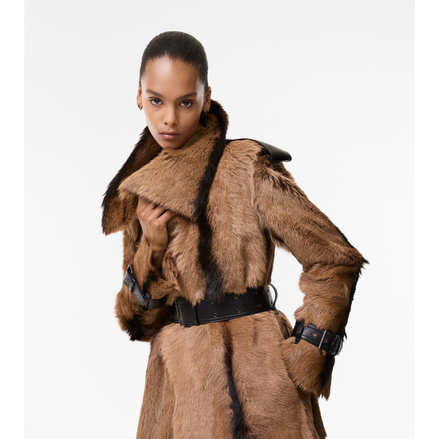 Long Shearling Linley Coat - thumbnail 4