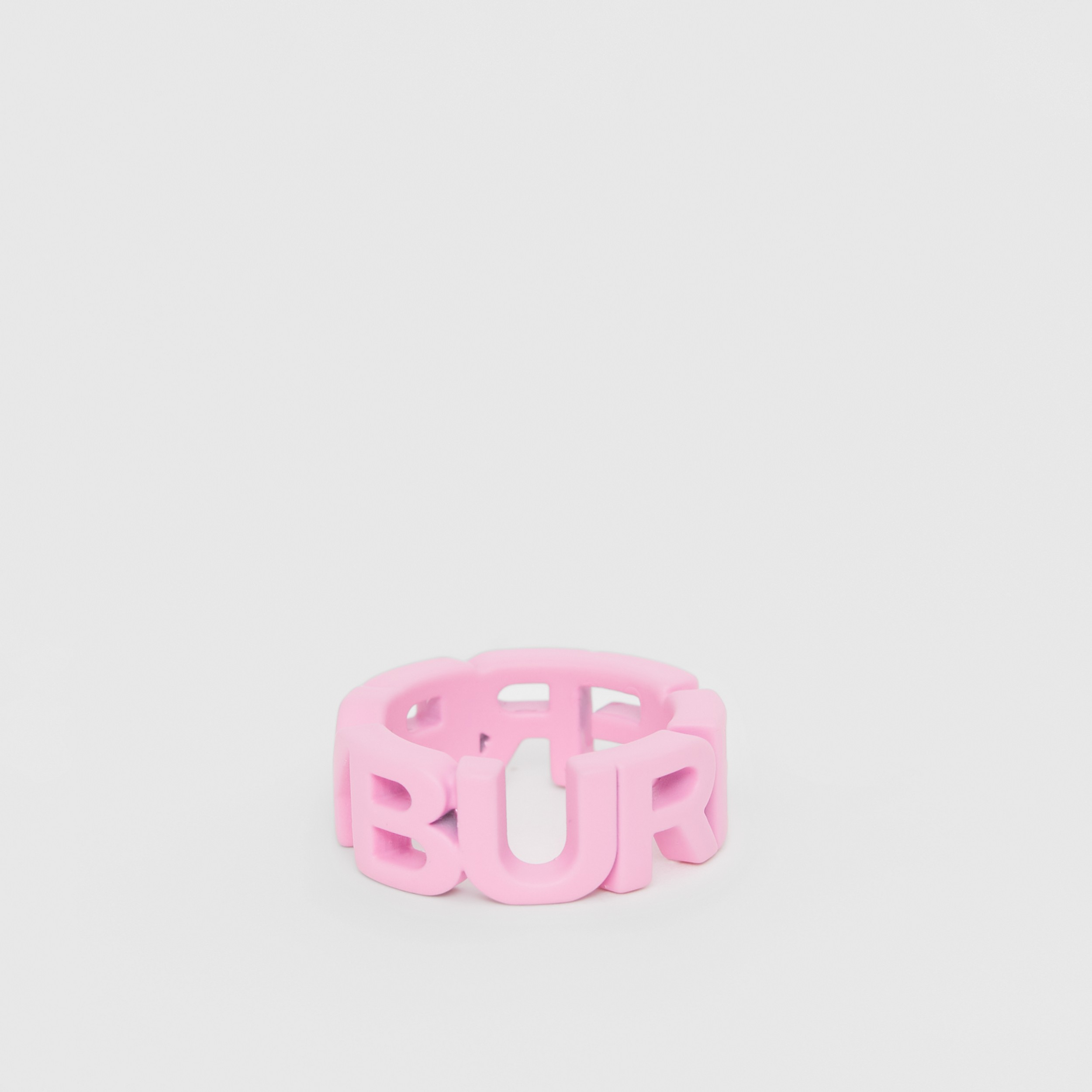 Varnished Logo Ring in Primrose Pink - Women | Burberry® Official - 1