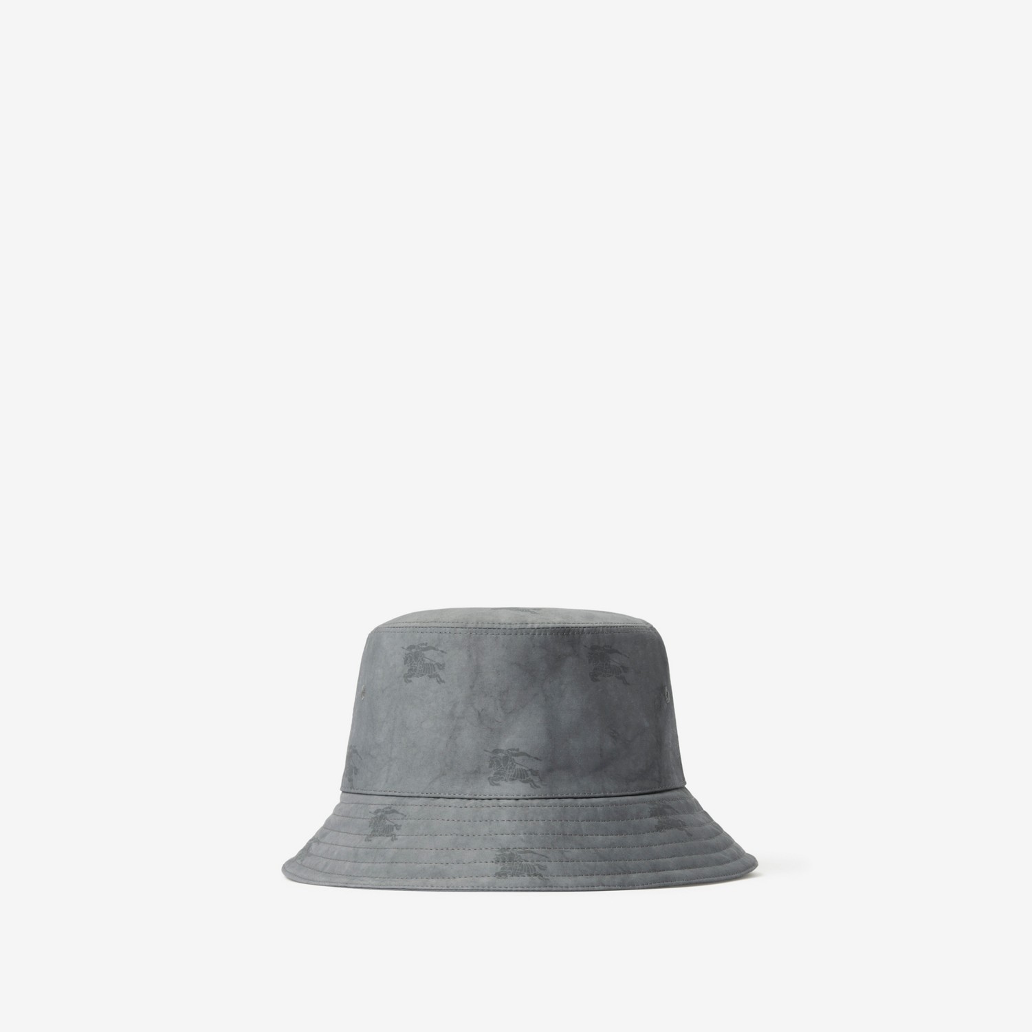 马术骑士徽标功能性棉质渔夫帽 (黑色) | Burberry® 博柏利官网