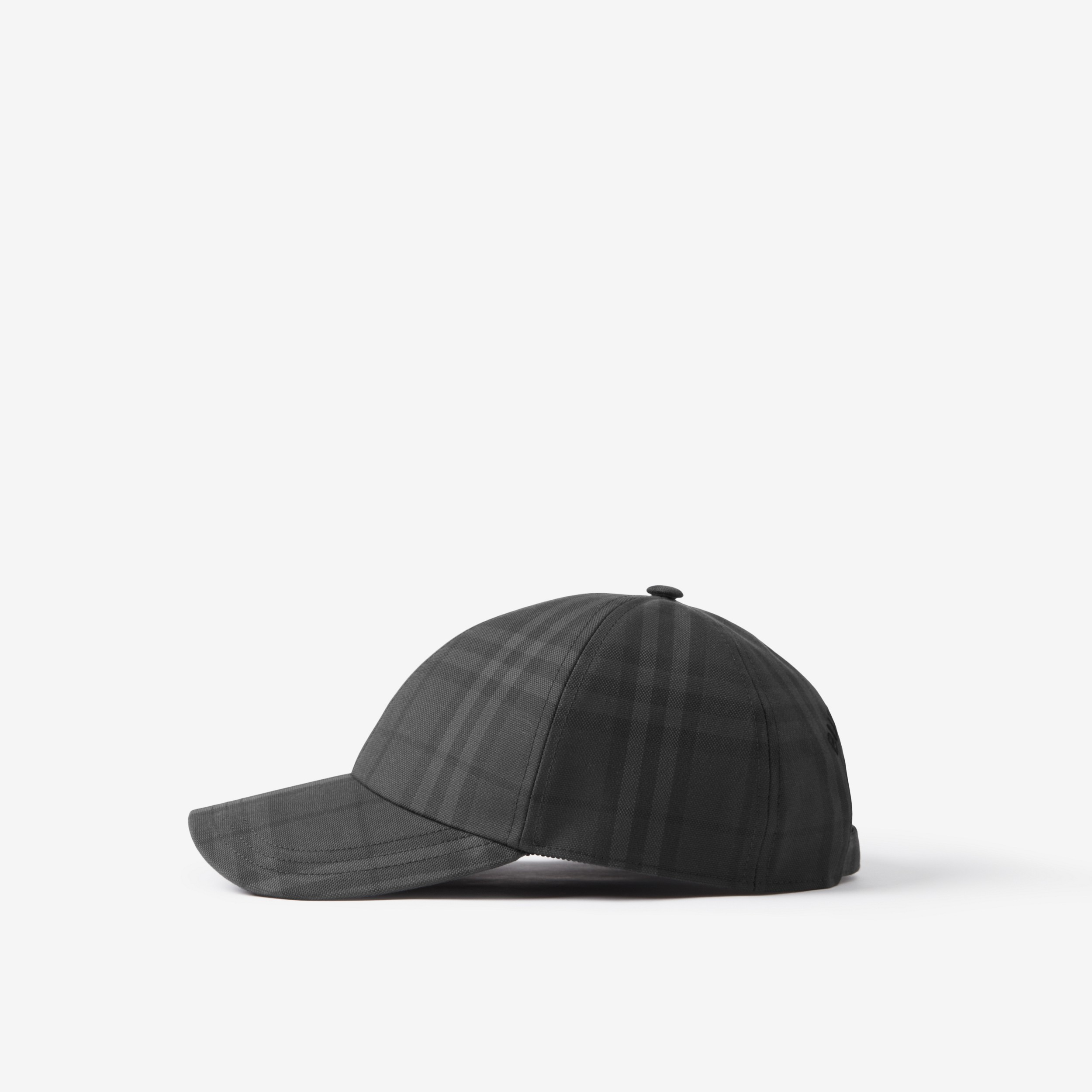 Vintage Check Cotton Baseball Cap in Charcoal | Burberry® Official - 4