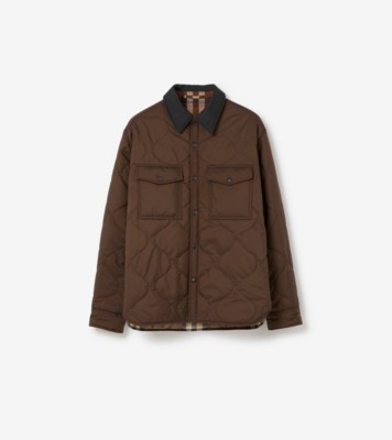 Burberry olive quilted on sale jacket