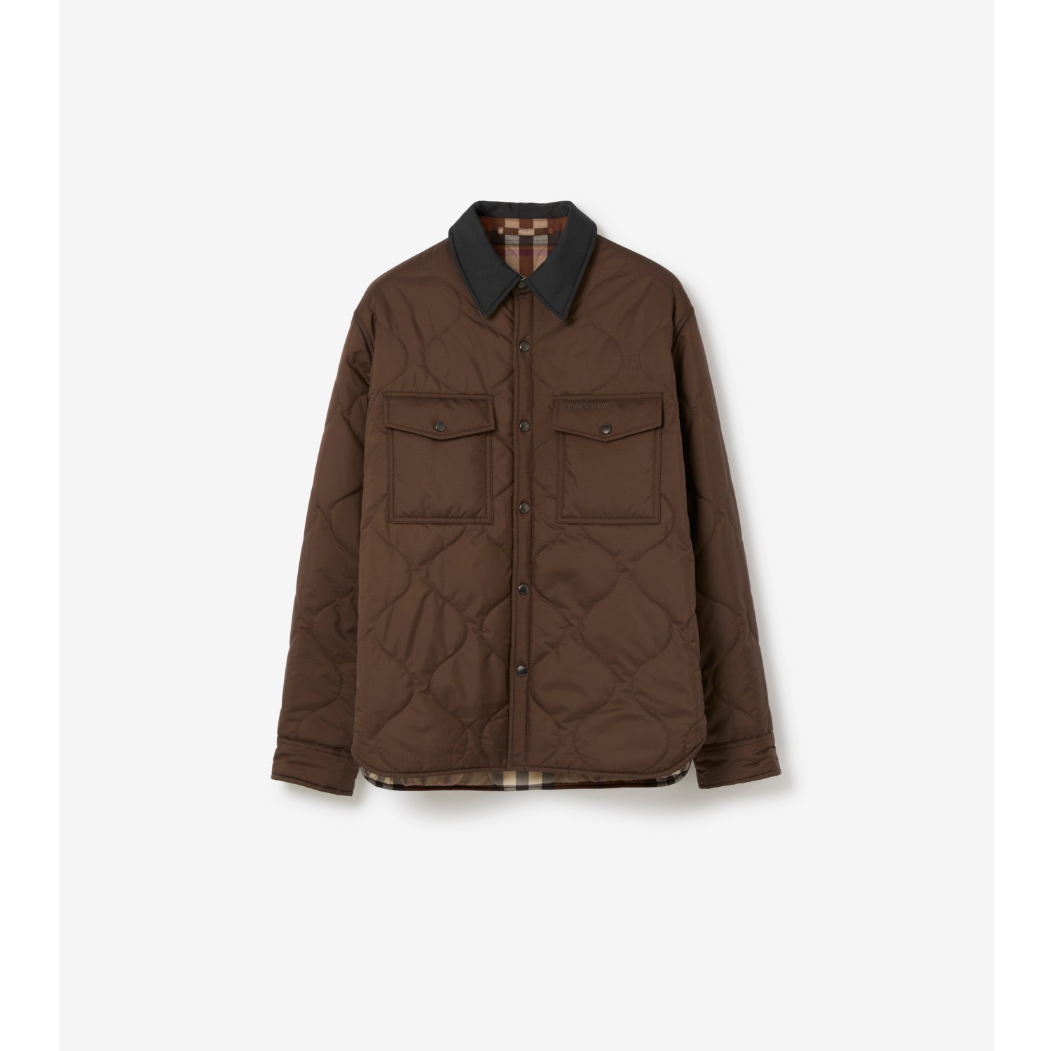 Burberry olive quilted outlet jacket