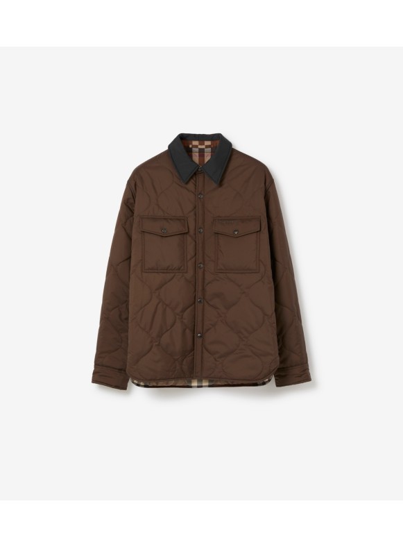 Burberry quilted on sale jacket mens macys