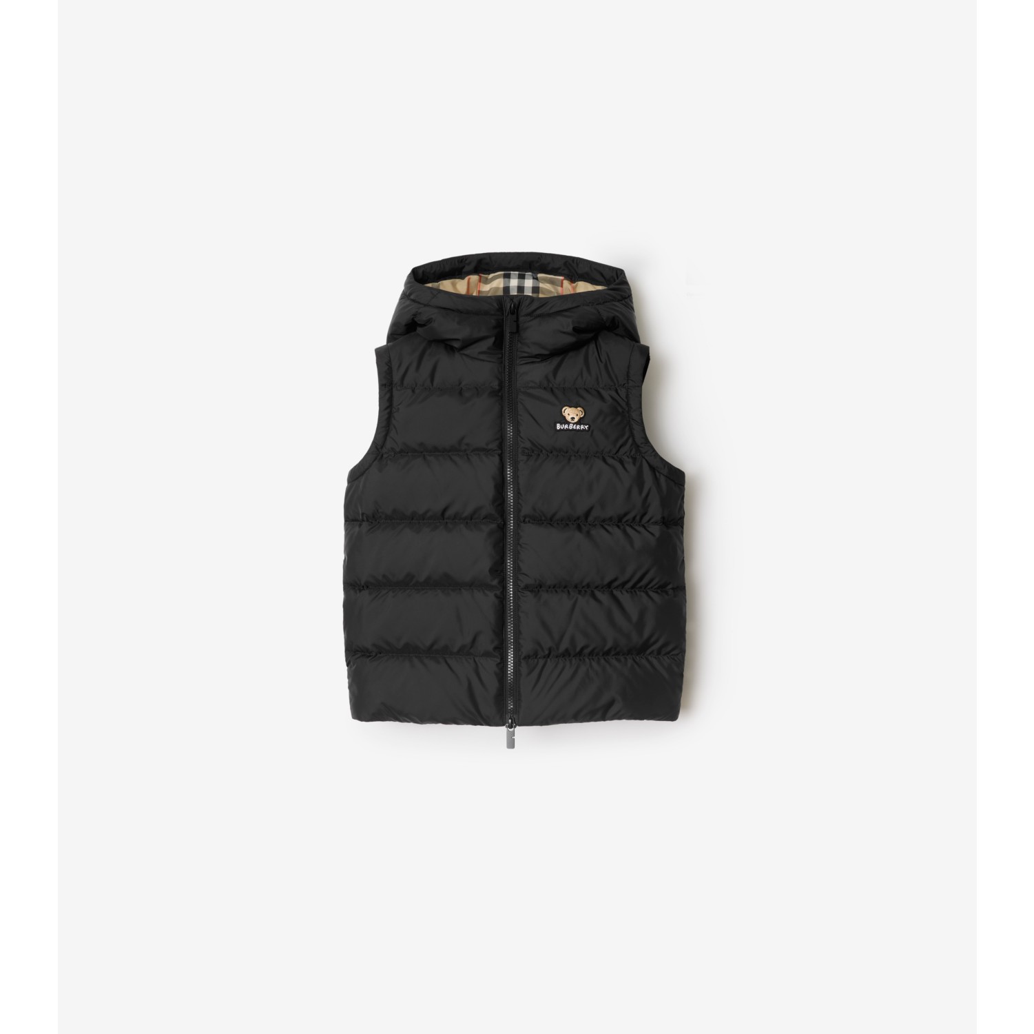 Nylon Hooded Puffer Gilet