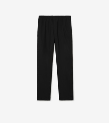 Wool Track Pants in Black - Men | Burberry® Official