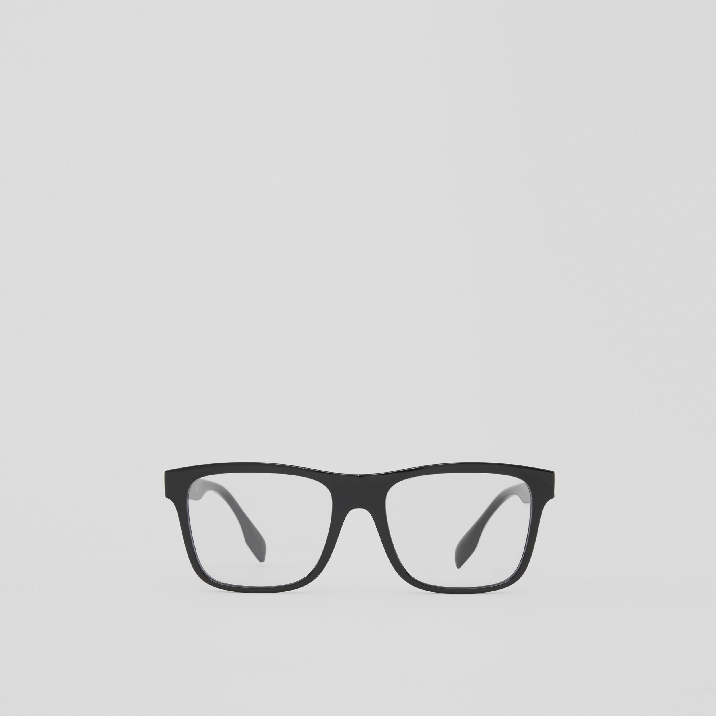 Eckige Korrekturbrille mit Logodetail (Schwarz) - Herren | Burberry® - 1