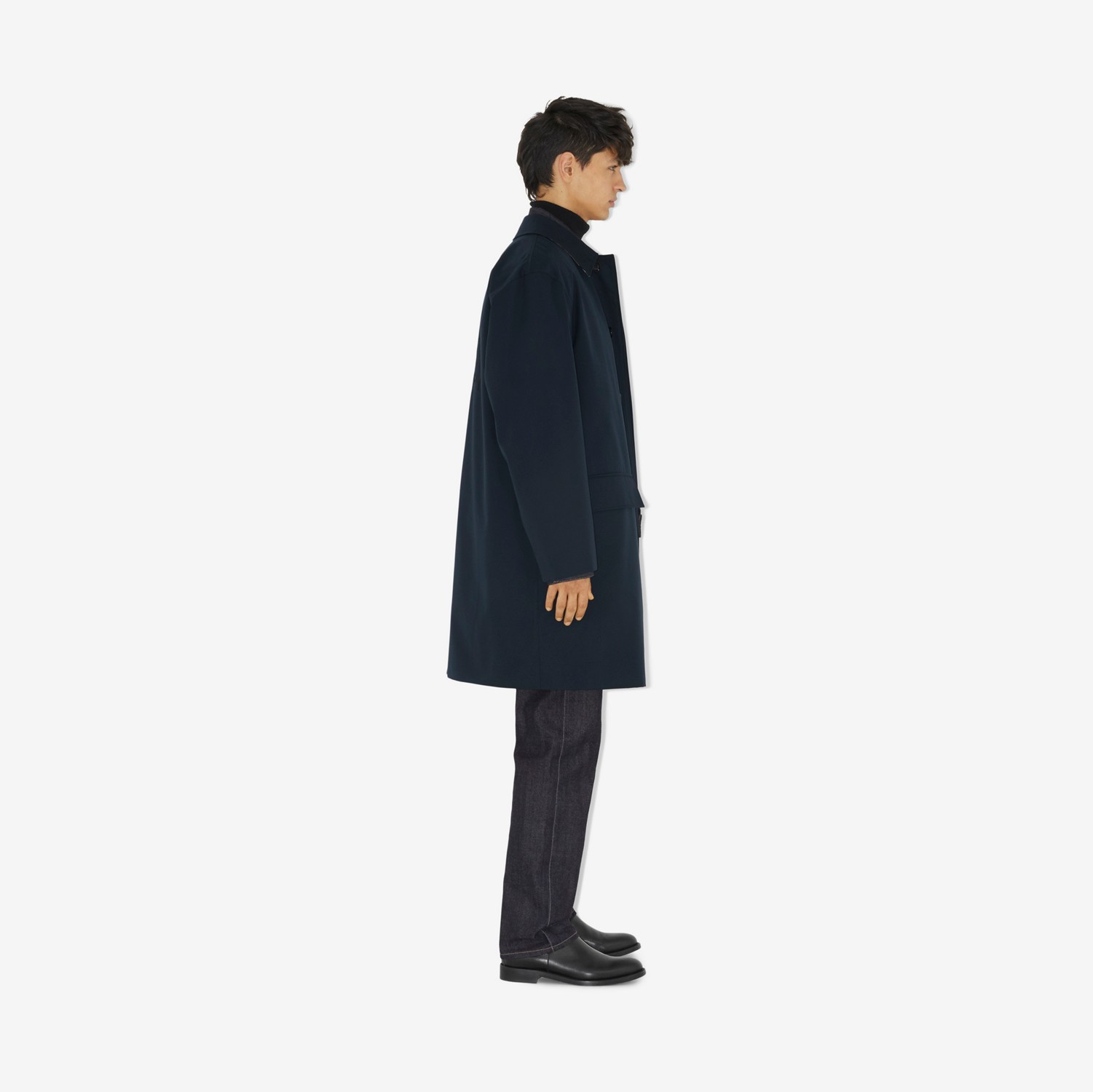 Car coat in gabardine di cotone (Blu Notte) - Uomo | Sito ufficiale Burberry®