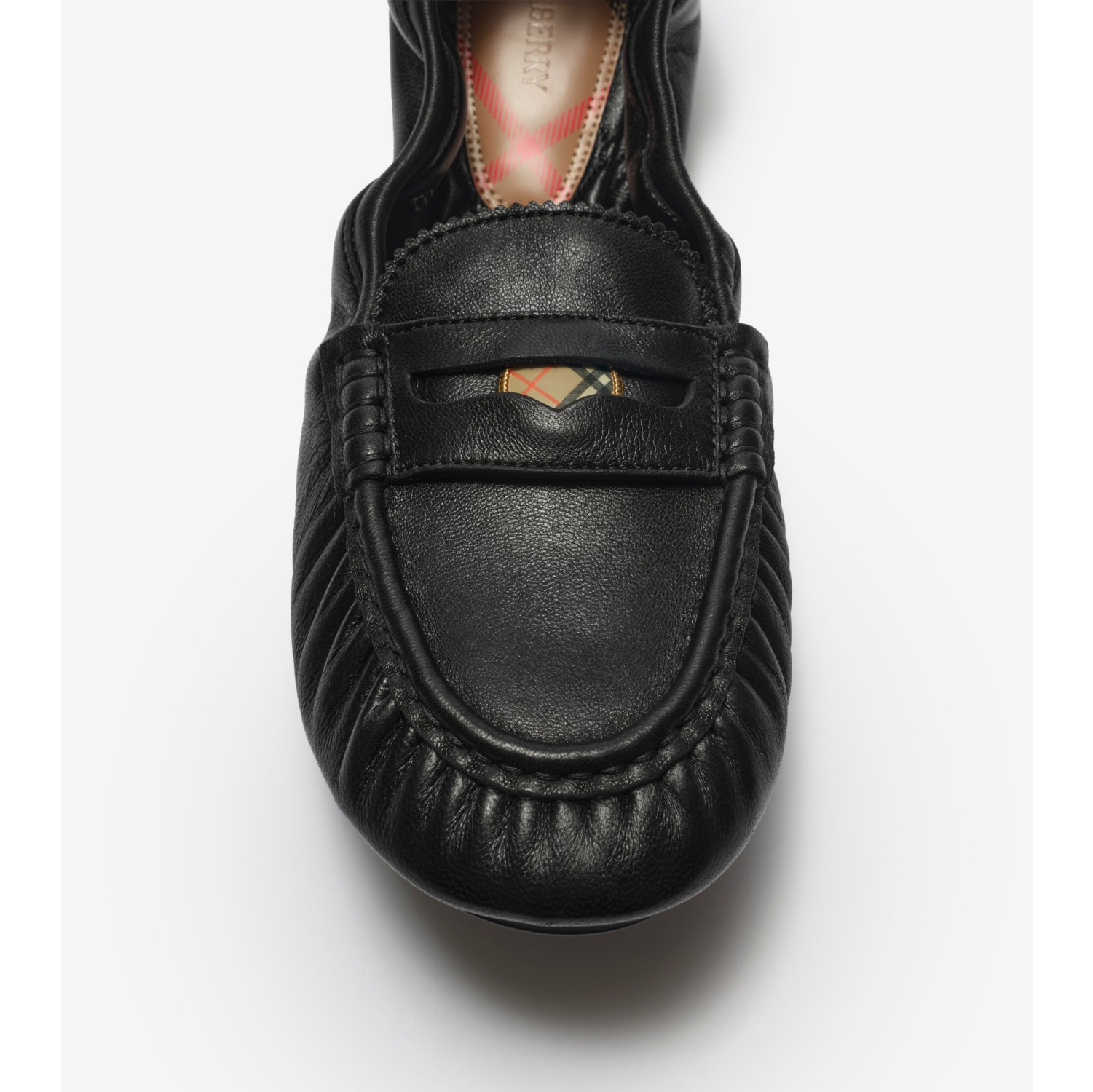 Leather Fawn Loafers in Black - Women | Burberry® Official