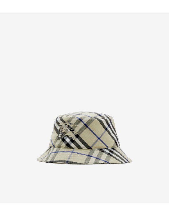 Cappello da pescatore in misto cotone Check