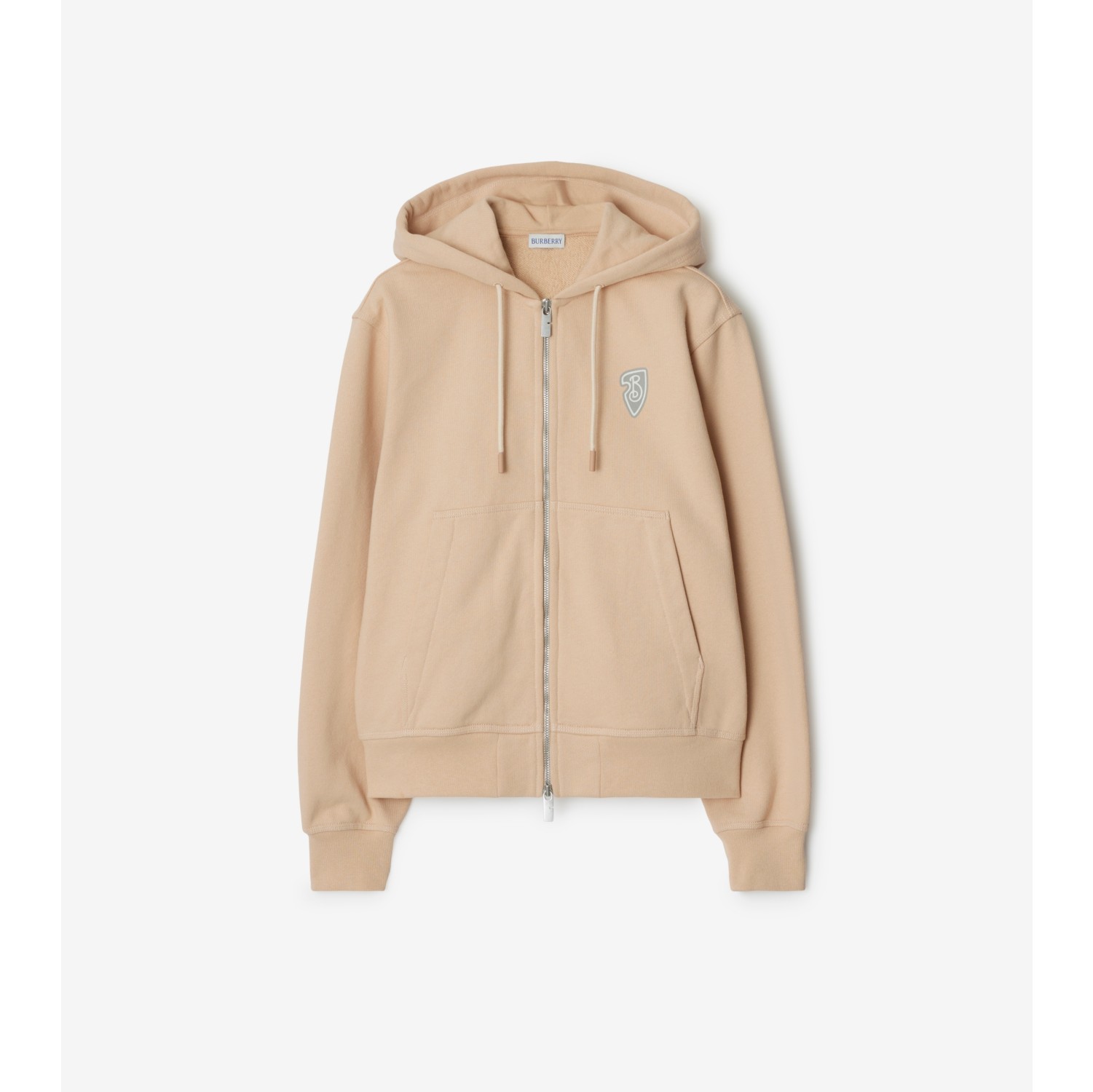 EKD Cotton Zip Hoodie in Teacup Women Burberry Official