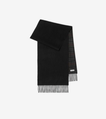 Burberry charcoal store check scarf