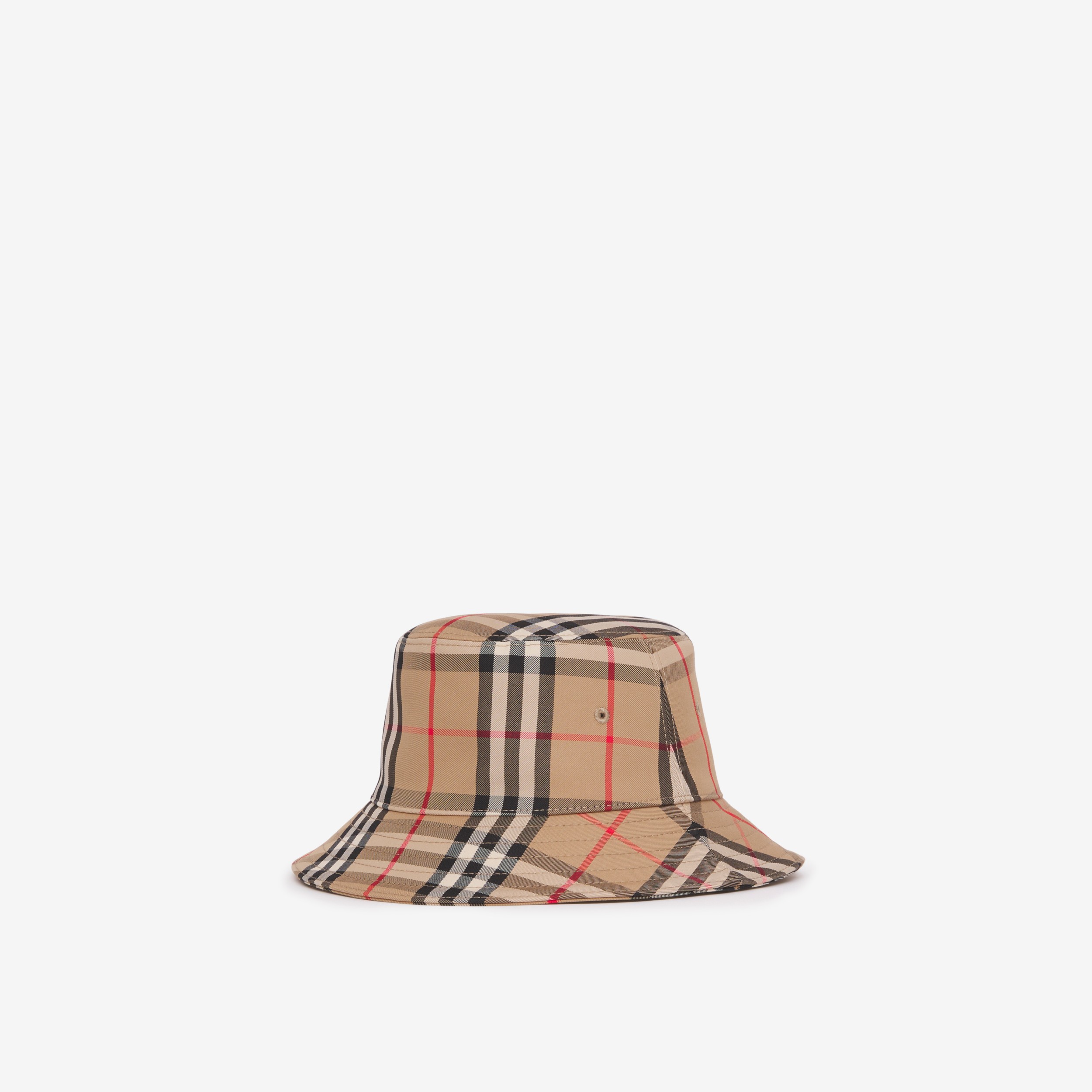 Vintage 格纹斜纹渔夫帽(典藏米色) - 儿童| Burberry® 博柏利官网